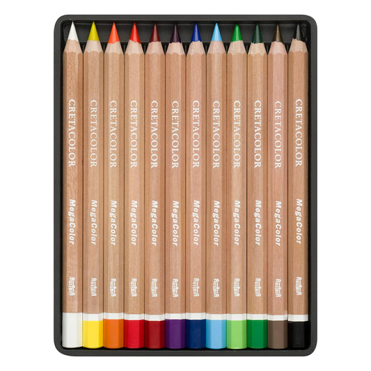LAPICES DE COLOR CRETACOLOR MEGACOLOR EST. MET. C 12 ECC029012