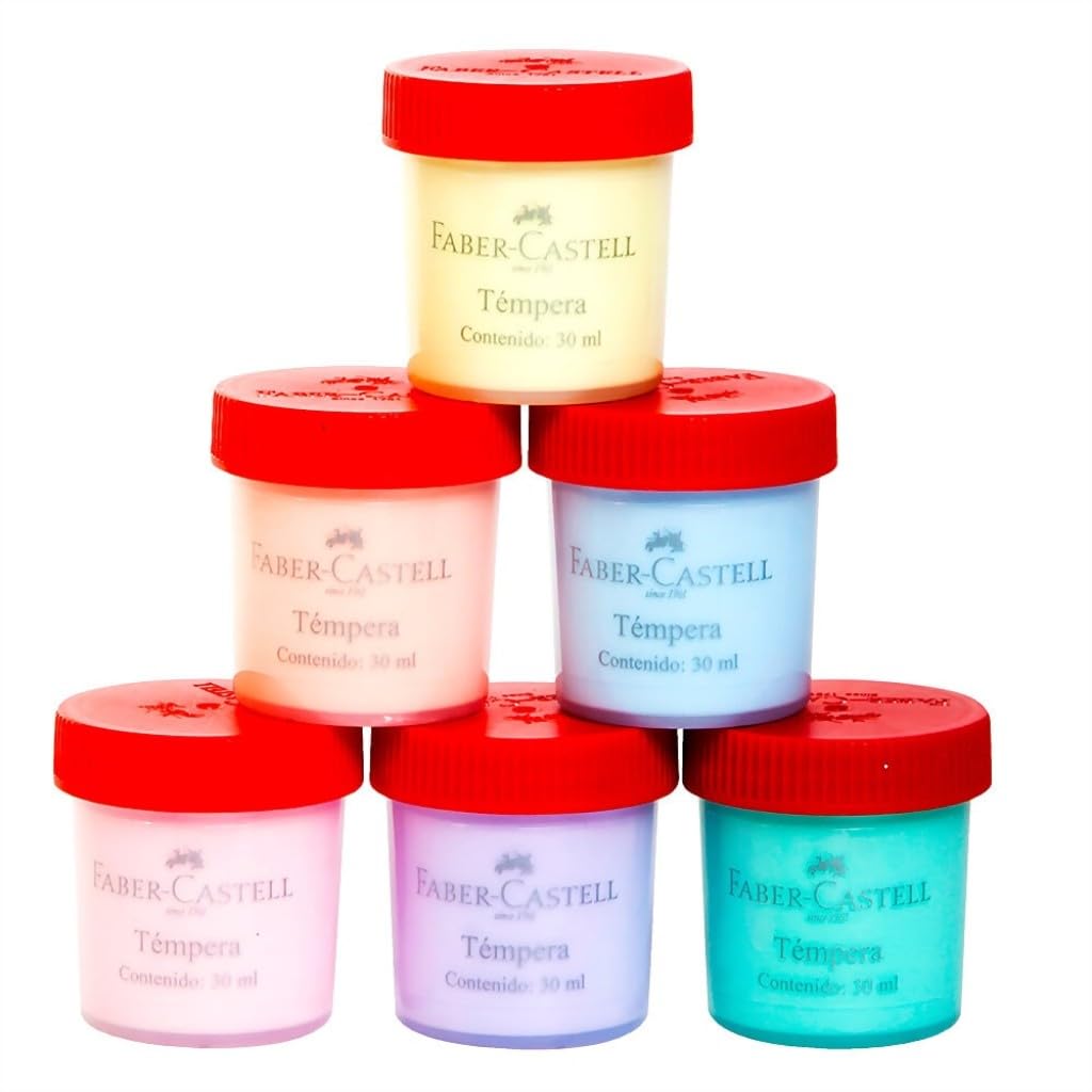 Pintura Tempera FC Pastel 6 Bote 30ml 164001