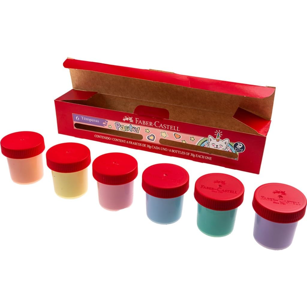 Pintura Tempera FC Pastel 6 Bote 30ml 164001