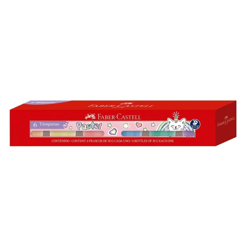 Pintura Tempera FC Pastel 6 Bote 30ml 164001