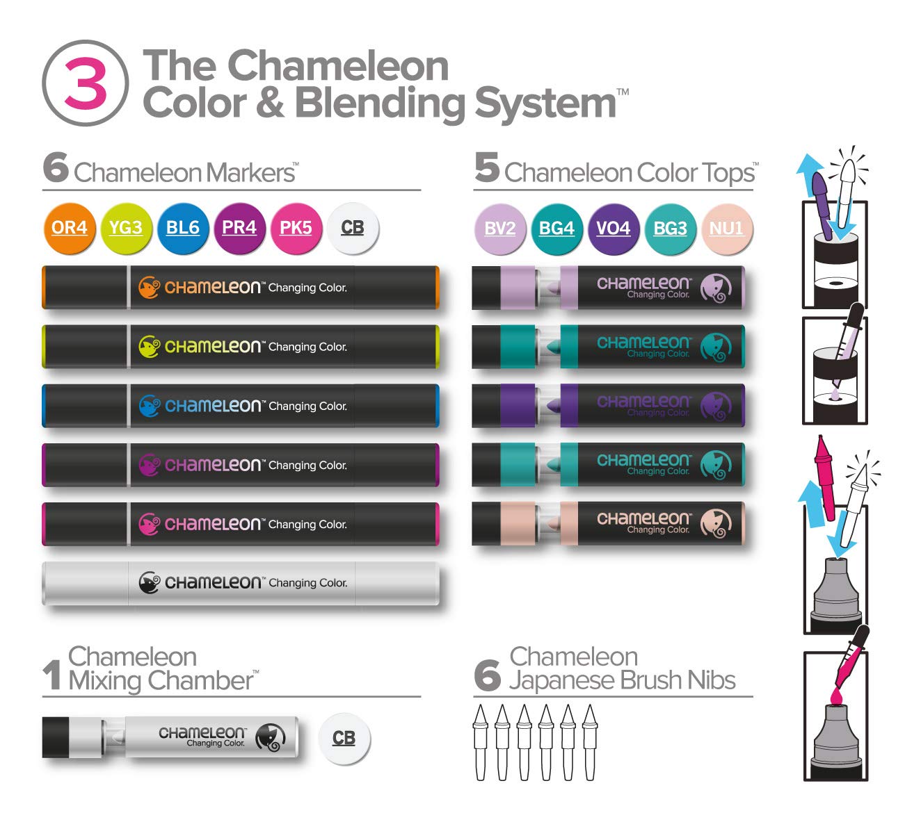 ROTULADORES CHAMELEON DOBLE PUNTA NO.03 ECHCS6603