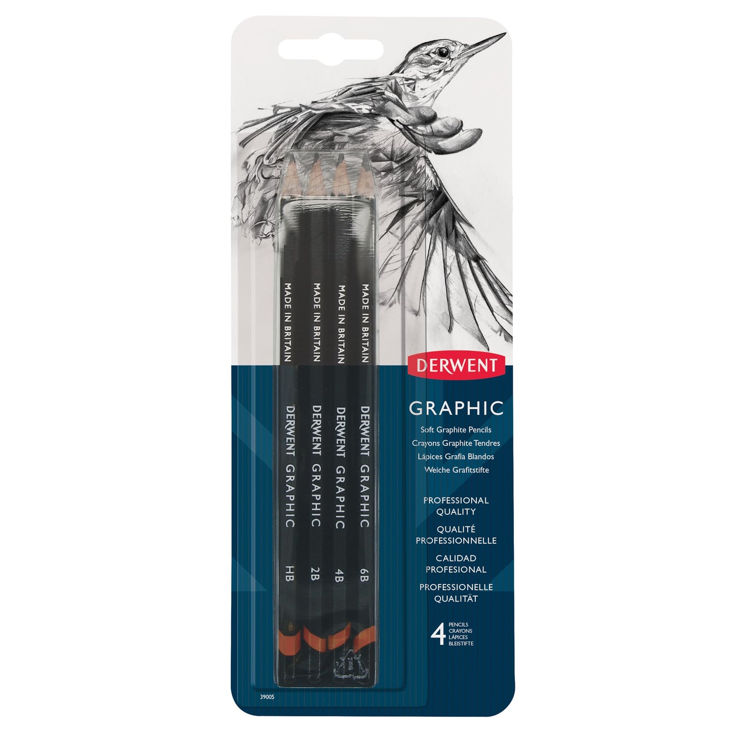 LAPICES DE GRAFITO DERWENT GRAPHIC SUAVE C4 BL # 39005 21291