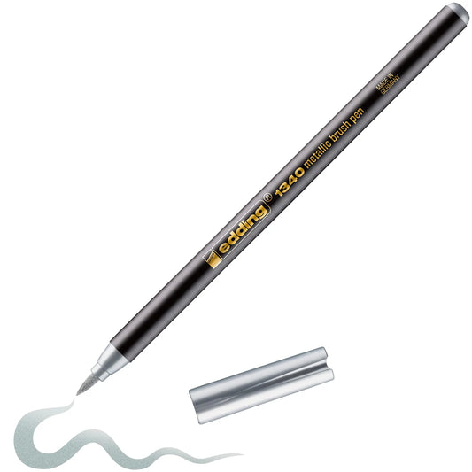 ROTULADOR EDDING BRUSHPEN P.PINCEL FLEX PLATA 61-E-1340-54