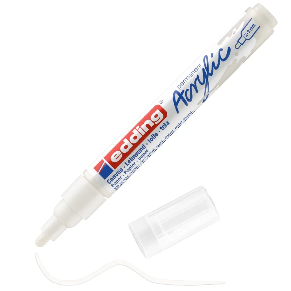 MARCADOR EDDING ACRYLIC 2-3MM BLANCO 61-E-5100-922