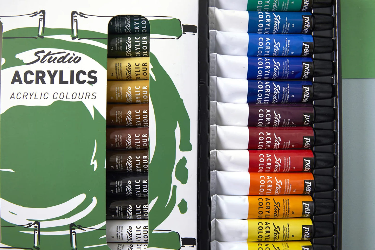 PINTURA ACRILICA  PEBEO XL SET 12 TUBOS DE 12 ML 140700