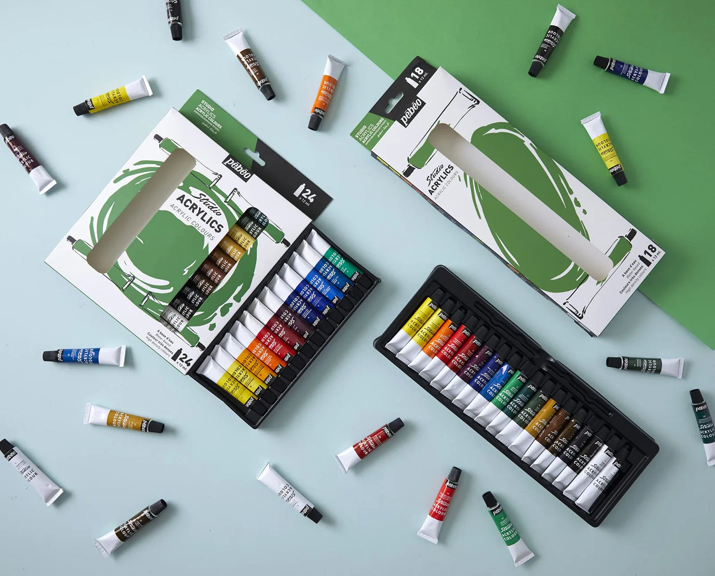 PINTURA ACRILICA  PEBEO XL SET 12 TUBOS DE 12 ML 140700