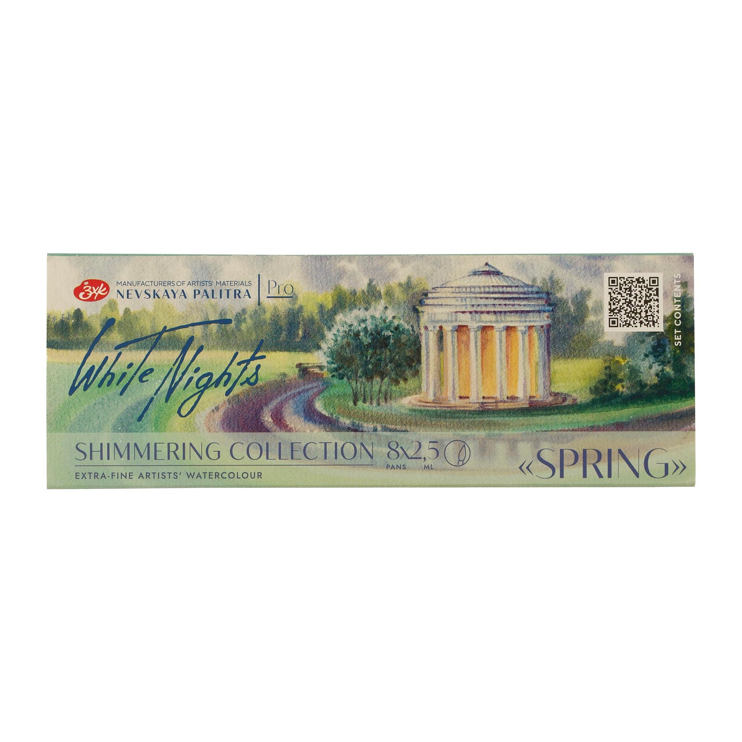 ACUARELAS WHITE NIGHTS EDIC. SHIMMERING SPRING 8 PASTILLAS EN CAJA DE CARTÓN 350002