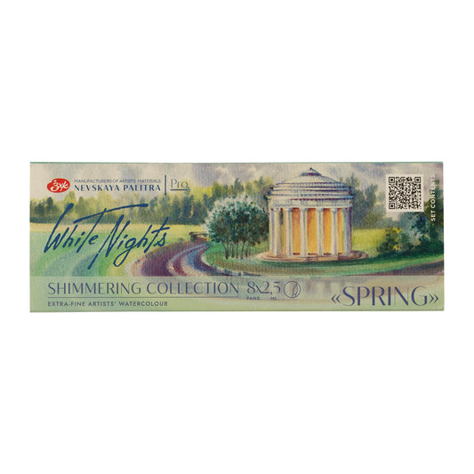 ACUARELAS WHITE NIGHTS EDIC. SHIMMERING SPRING 8 PASTILLAS EN CAJA DE CARTÓN 350002
