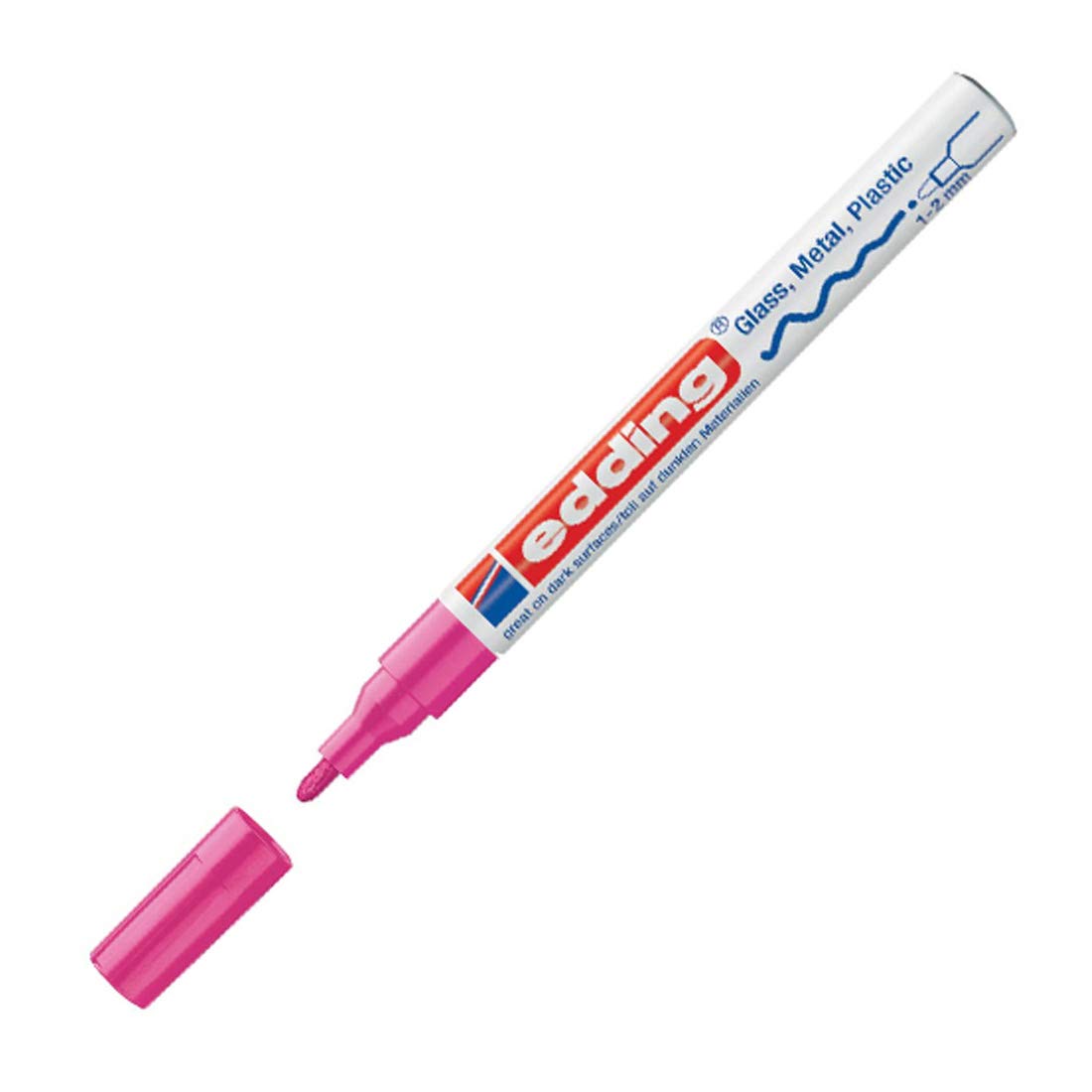 MARCADOR EDDING PERM. TINTA ESPECIAL 1-2MM ROSA MET 61-E-751-79