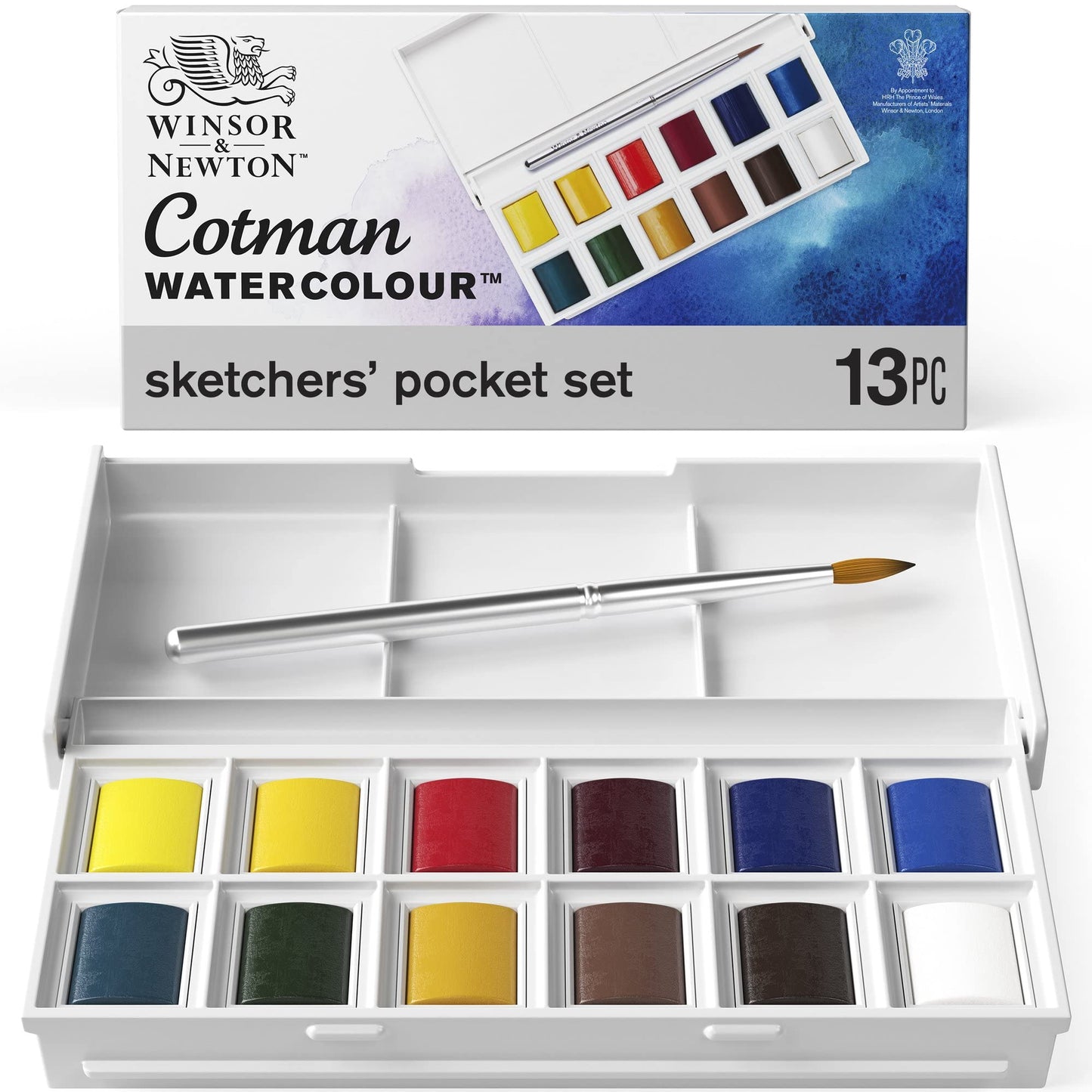 ACUARELAS W&N COTMAN 13 PASTILLAS SKETCHERS 10982