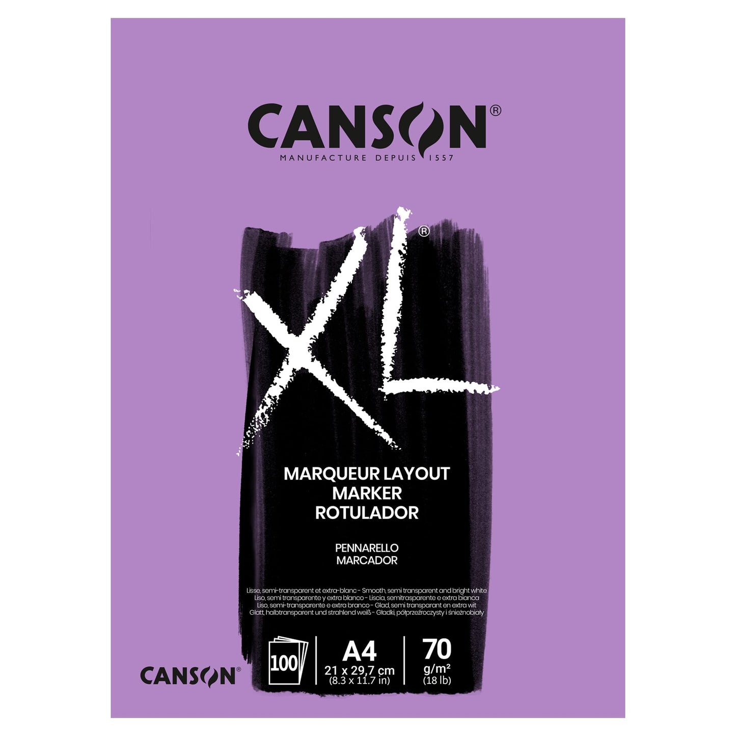 BLOCK CANSON XL MARKER A4 21x29.7 100HJ 70G 57549