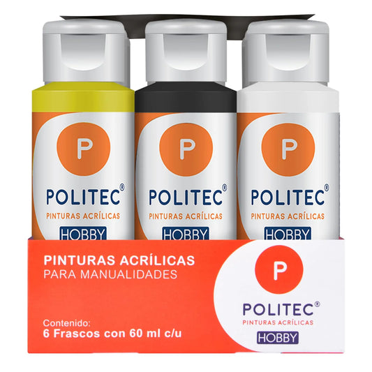 PINTURA POLITEC HOBBY CLASICO C6 DE 60ML 30890