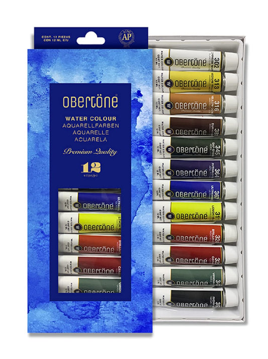 ACUARELA OBERTONE SET 12 TUBOS 12mL PREMIUM QUALITY 972112