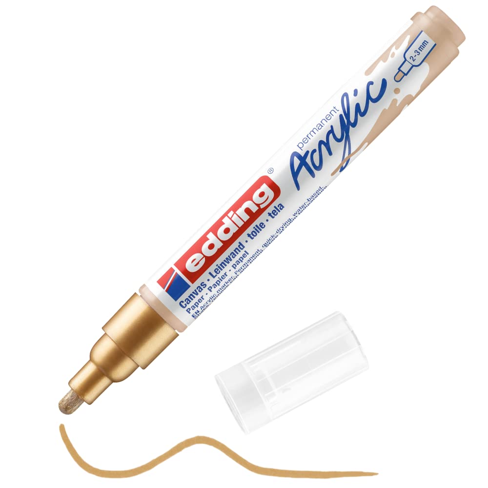 MARCADOR EDDING ACRYLIC 2-3mm ORO 61-E-5100-924