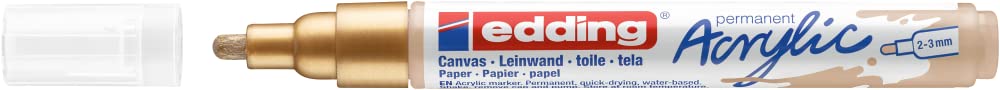 MARCADOR EDDING ACRYLIC 2-3mm ORO 61-E-5100-924