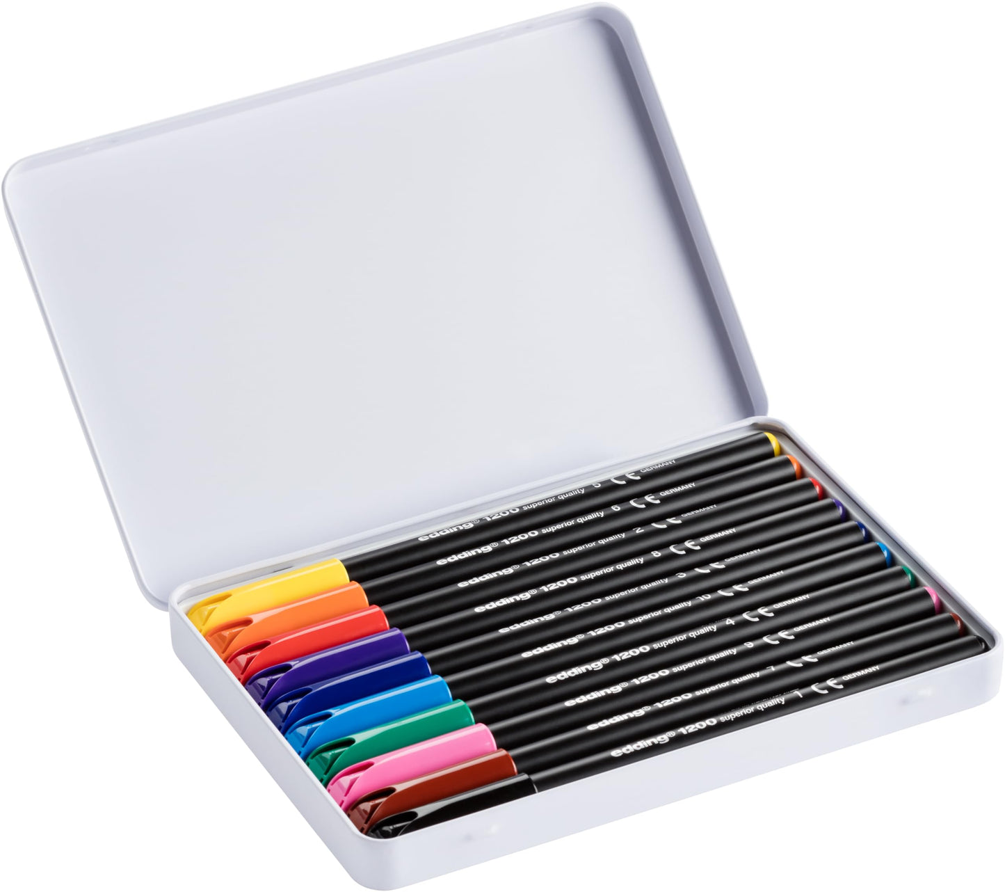 ROTULADOR EDDING COLOUR PEN P. FIBRA 1MM ESTUCHE DE METAL X10 61-E-120010