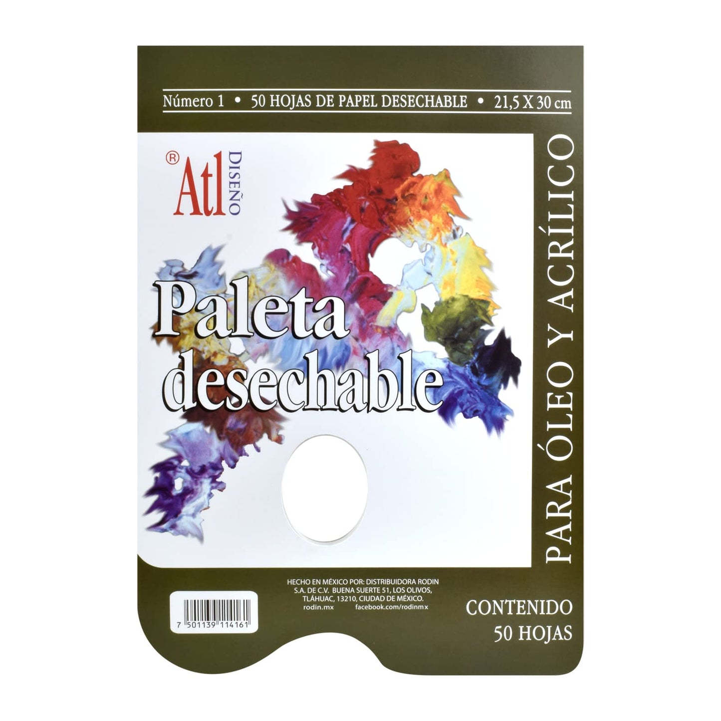 BLOCK ATL PALETA DESECHABLE #1 22X30CM 11737