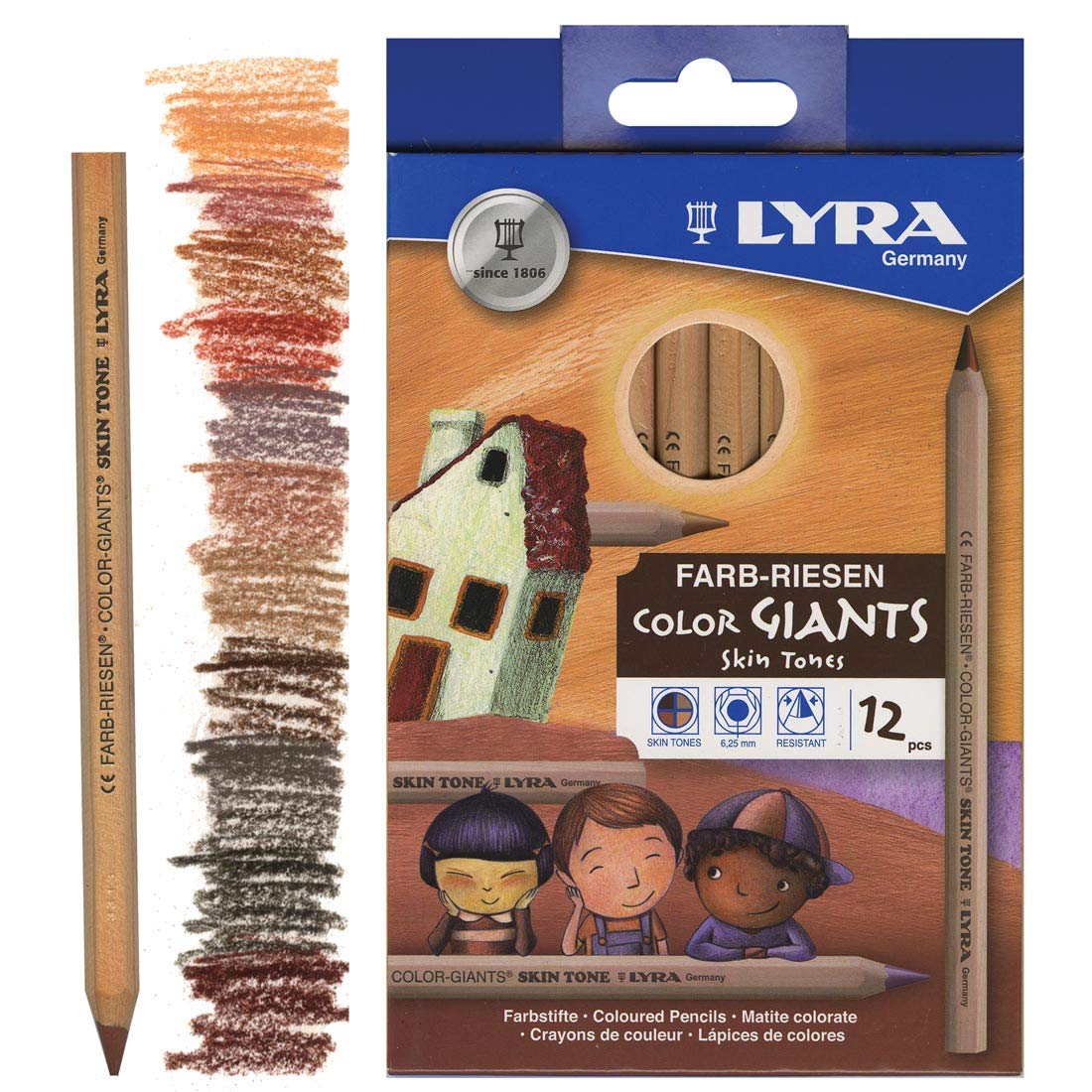 LAPICES DE COLOR LYRA TONOS DE PIEL CARTERA C12 44704