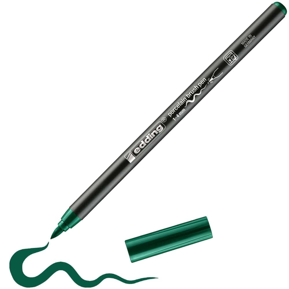 ROTULADOR EDDING CERÁMICA Y PORCELANA P. PINCEL FLEXIBLE 1-4MM VERDE 61-E-4200-04