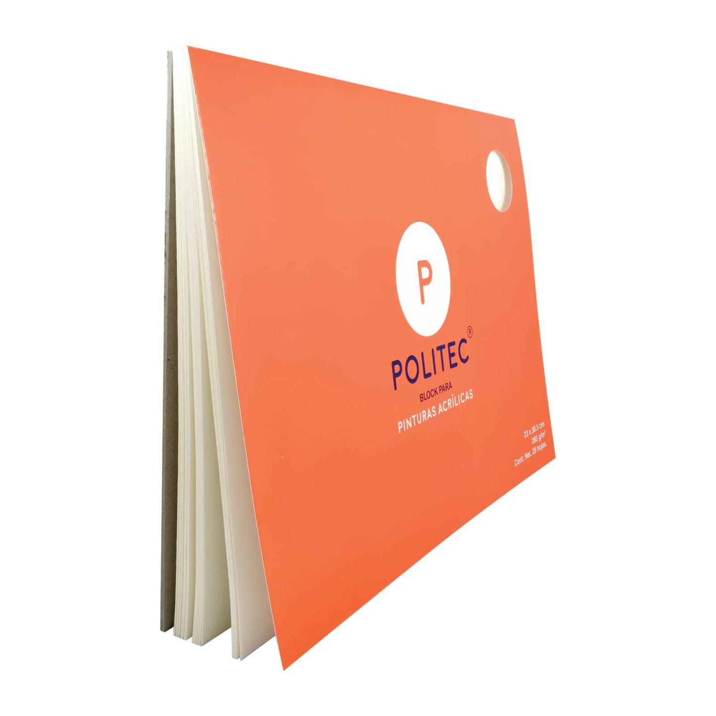 BLOCK POLITEC ACRILICO 23X30.5CM 20HJ 280G 28846