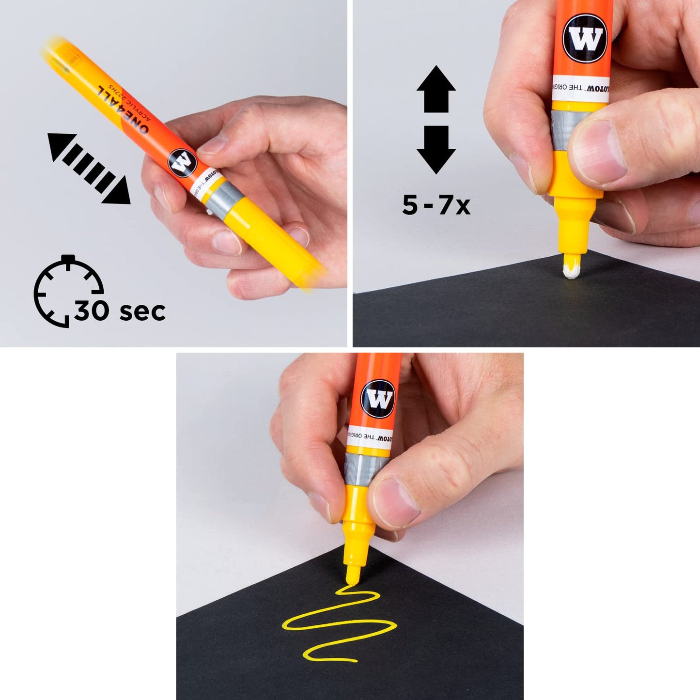 PINTURA ACRILICA PARA REFILL MOLOTOW 30 ML SIGNAY WITHE 20398