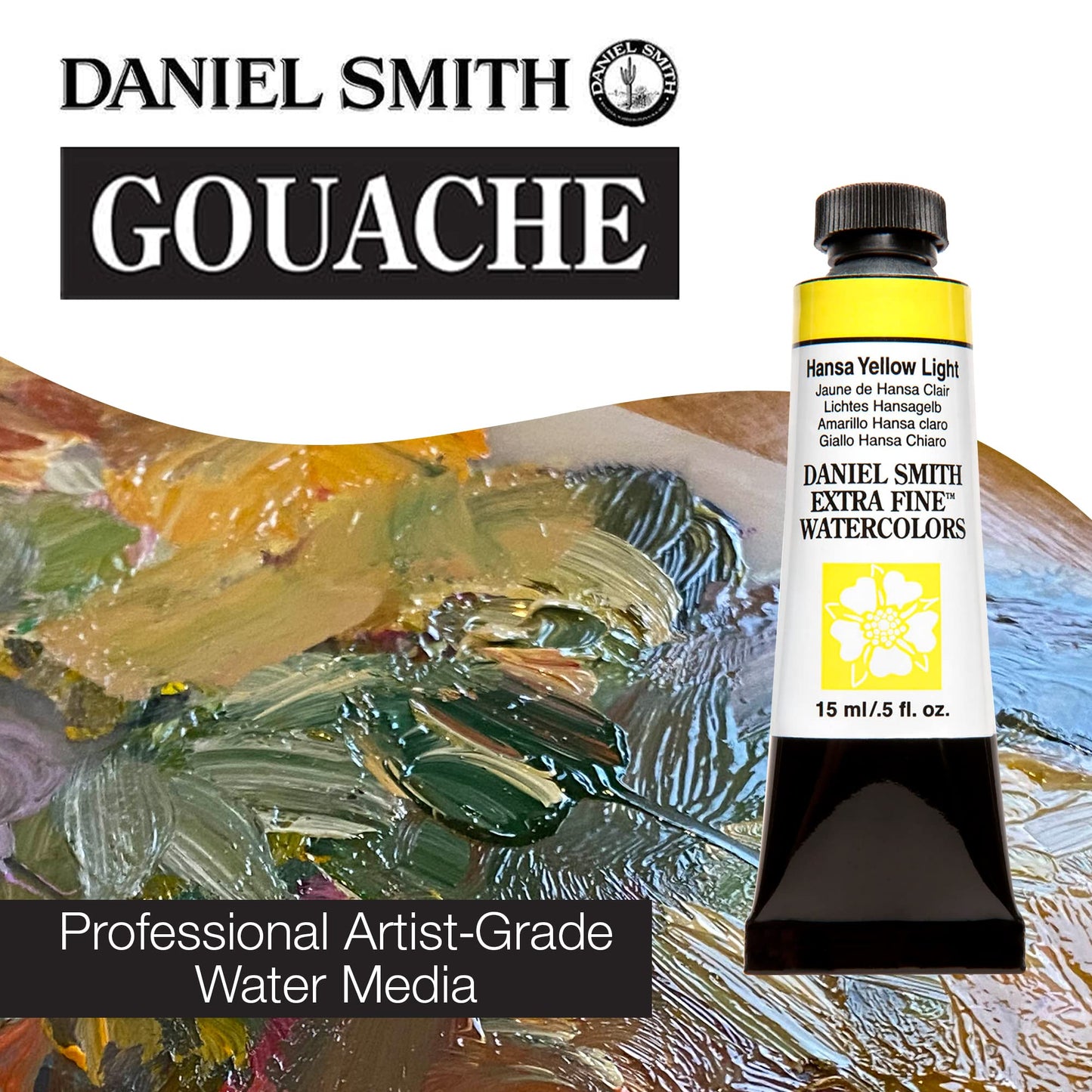 GOUACHE DANIEL SMITH 15ML HANSA YELLOW LIGHT S1 30632