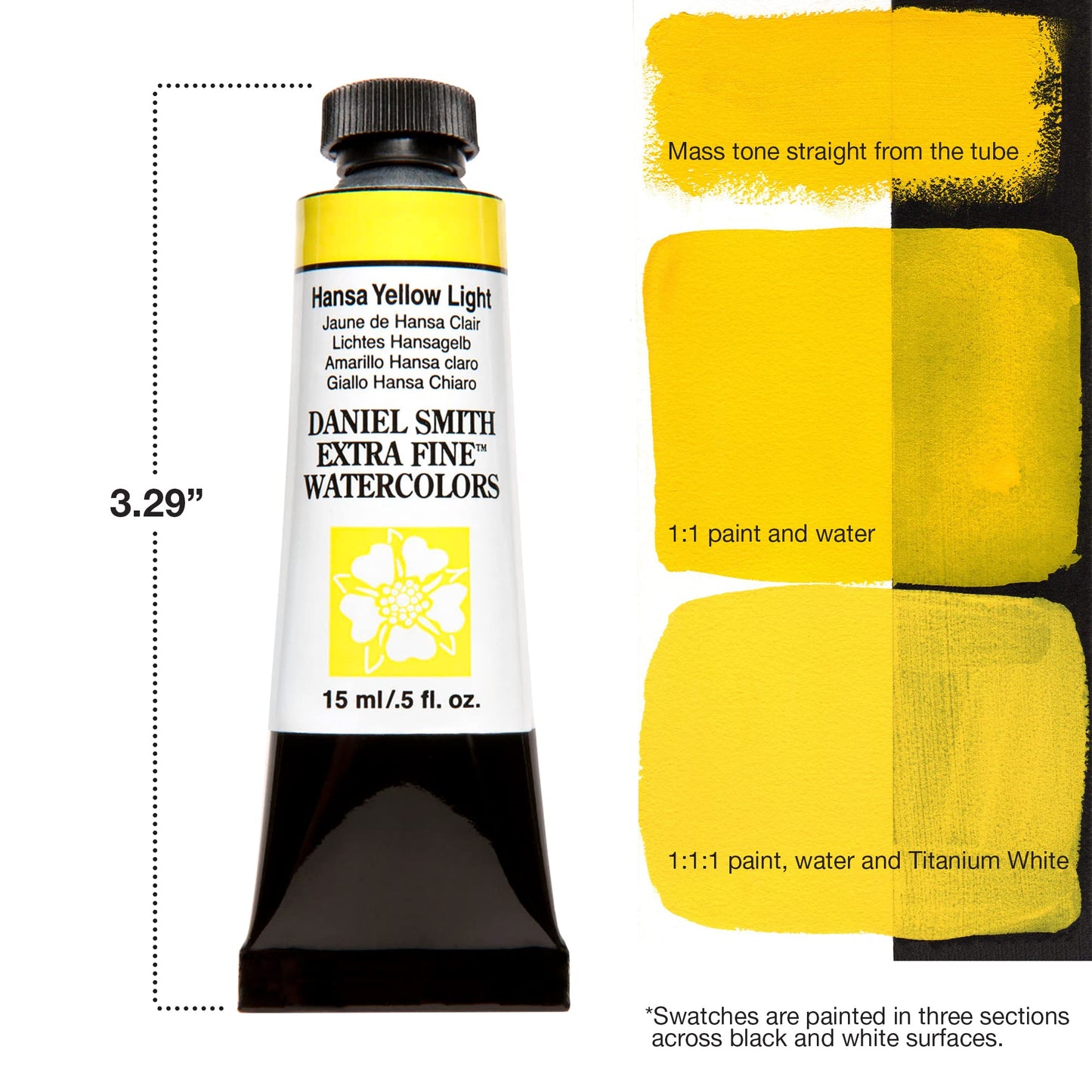GOUACHE DANIEL SMITH 15ML HANSA YELLOW LIGHT S1 30632