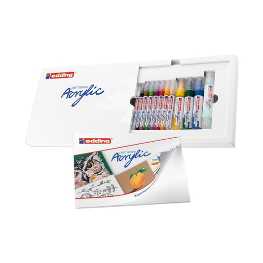 MARCADOR EDDING ACRYLIC STARTER SET X12 BASIC 61-E-CS12B