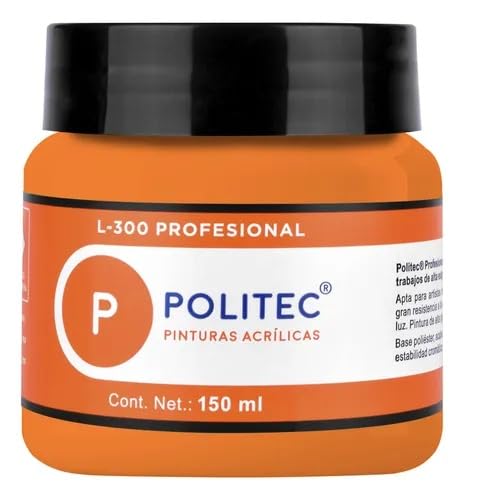 PINTURA POLITEC L-300 PROF. 150ML 3108 NARANJA CADMIO 30930