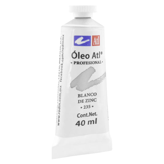 PINTURA AL OLEO ATL T-14 40ML BLANCO DE ZINC NO 235 11497