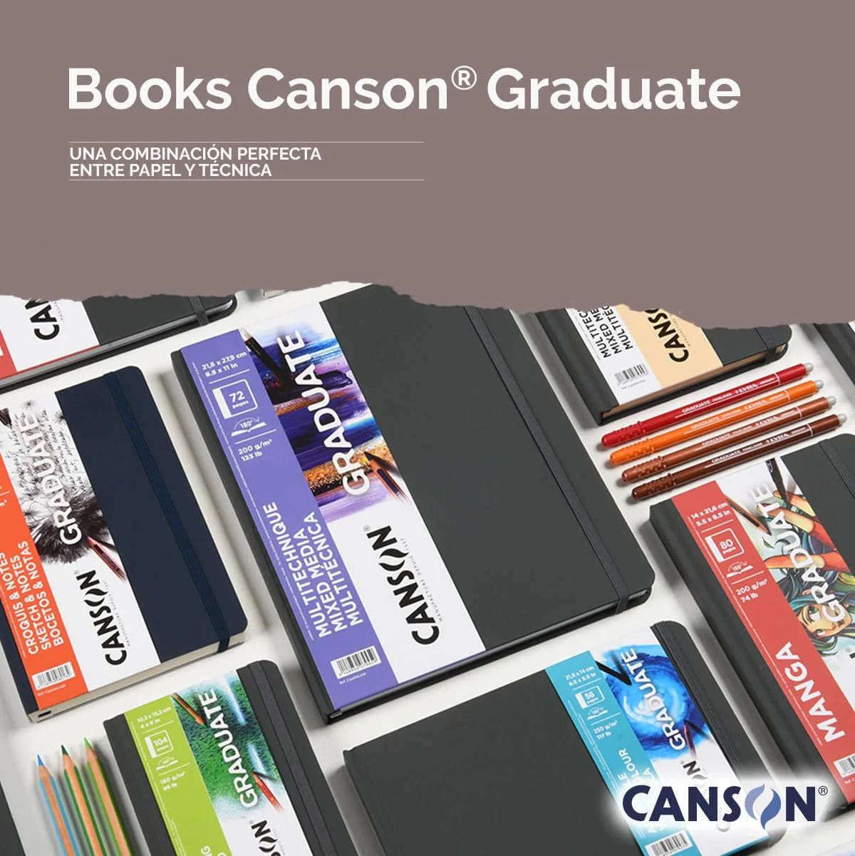 BLOCK CANSON GRADUATE DESSIN 14X21.6CM. 160GR GS RESISTENTE 104HJ 73716