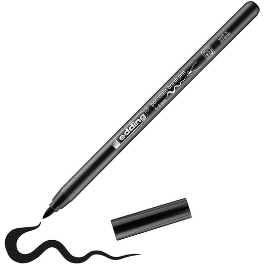 ROTULADOR EDDING CERÁMICA Y PORCELANA P. PINCEL FLEXIBLE 1-4MM NEGRO 61-E-4200-01