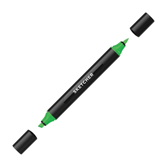 MARCADOR MOLOTOW SKETCHER P. BRUSH-CINCEL VERDE MANZANA 29096