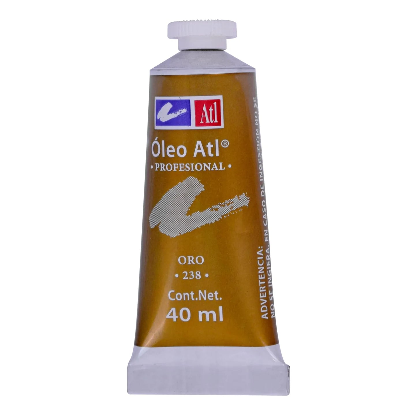 PINTURA AL OLEO ATL T-14 40ML METALICO ORO NO 238 12205