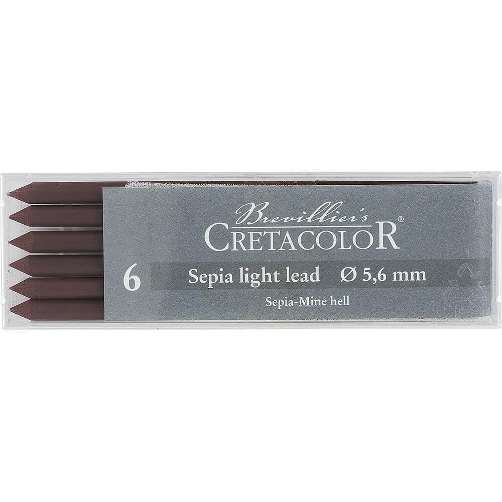 MINAS 5.6MM CRETACOLOR SEPIA CLARO MEDIO EST.C6 ECC026322