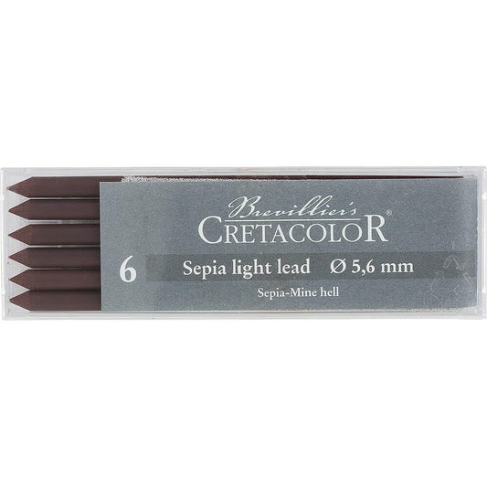 MINAS 5.6MM CRETACOLOR SEPIA CLARO MEDIO EST.C6 ECC026322
