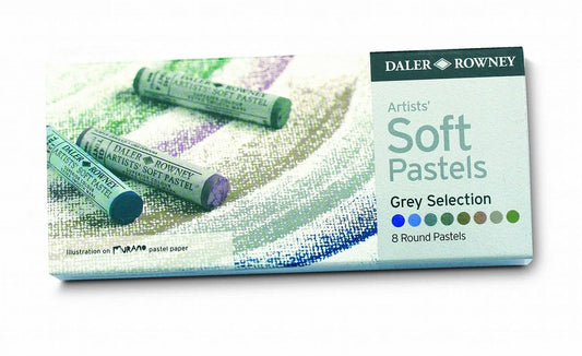 PASTEL SUAVE DALER&ROWNEY CON 8 COLORES GREY 66421