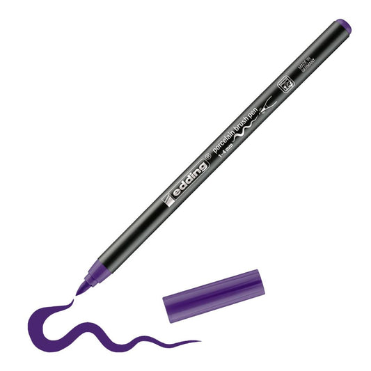 ROTULADOR EDDING CERÁMICA Y PORCELANA P. PINCEL FLEXIBLE 1-4MM VIOLETA 61-E-4200-08