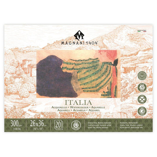 BLOCK MAGNANI ACUARELA ITALIA CP 26X36CM 300G 20H 100% ALG. 571133