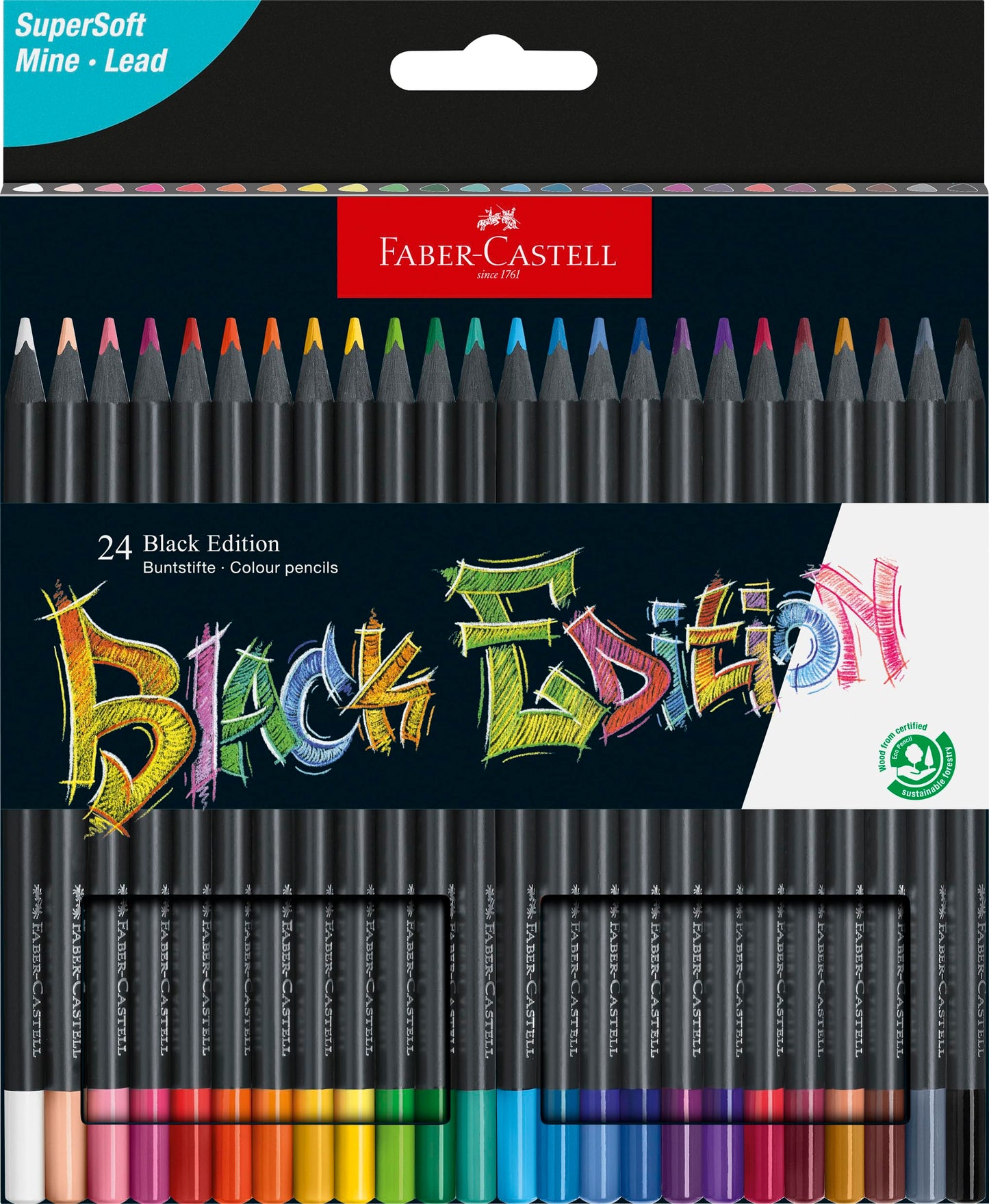 LAPIZ COLOR FC SUPER SOFT BLACK EDITION X 24 210724