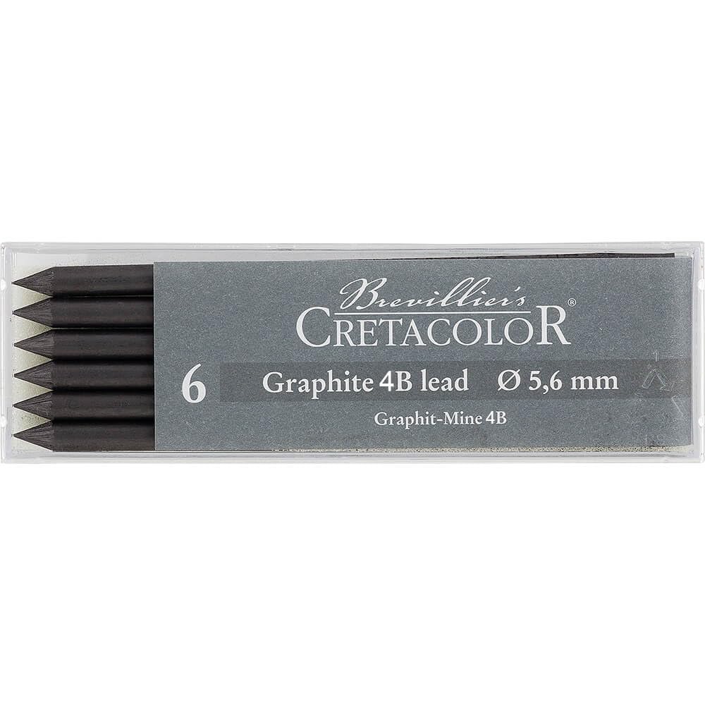 MINAS 5.6MM CRETACOLOR GRAFITO 4B ESPECIAL PARTISTA EST.C6 ECC026184