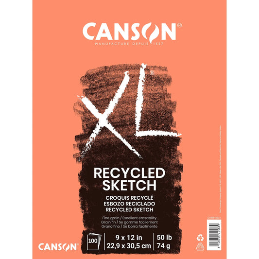 ALBUN CANSON XL SKETCH RECYCLED 100HJ 22.9X30.5 74GR 57513