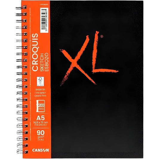 BLOCK CANSON BOOK XL CROQUIS A5 14.8x21cm 90G 100HJ SGC 73710