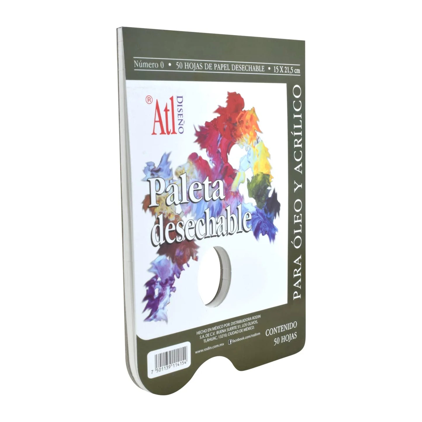BLOCK ATL PALETA DESECHABLE 15 X 22CM 11736