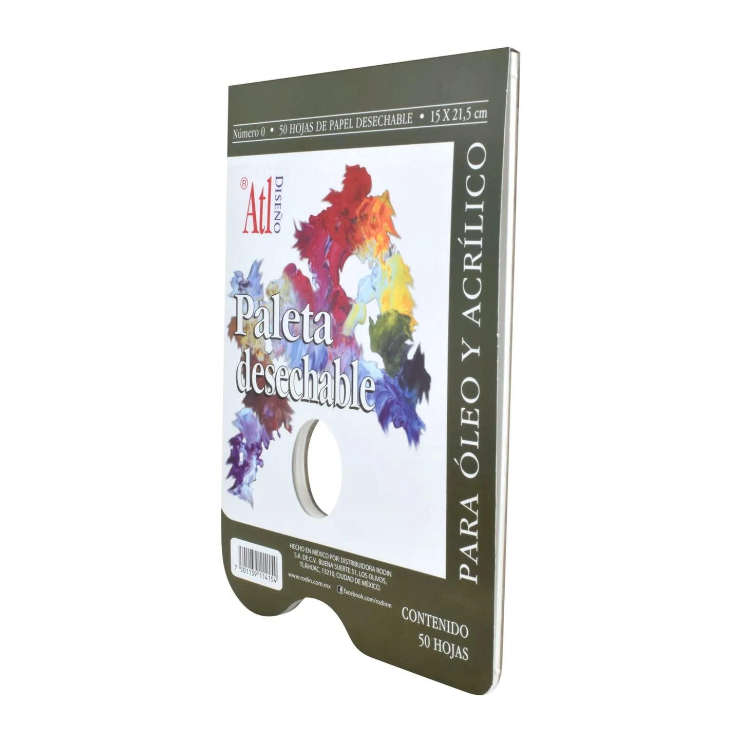 BLOCK ATL PALETA DESECHABLE 15 X 22CM 11736