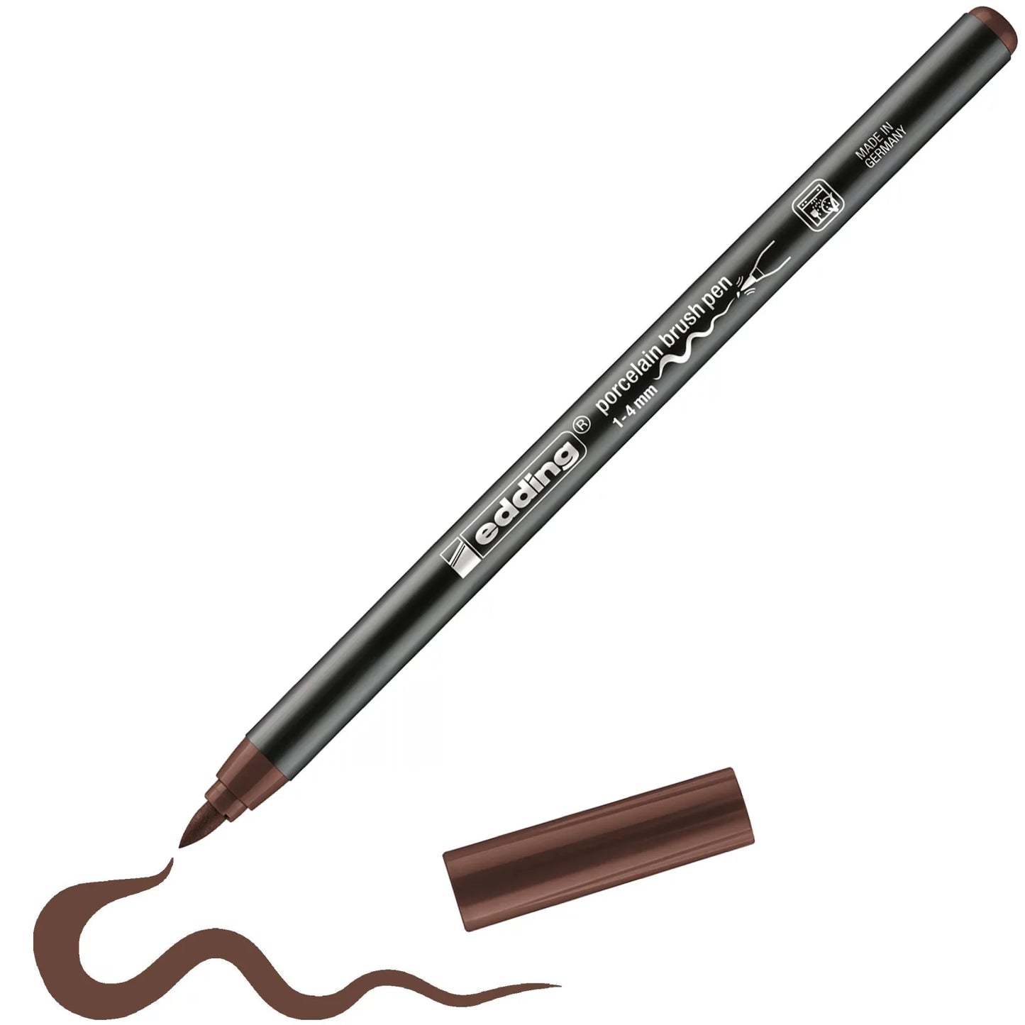 ROTULADOR EDDING CERÁMICA Y PORCELANA P. PINCEL FLEXIBLE 1-4MM CAFE 61-E-4200-07