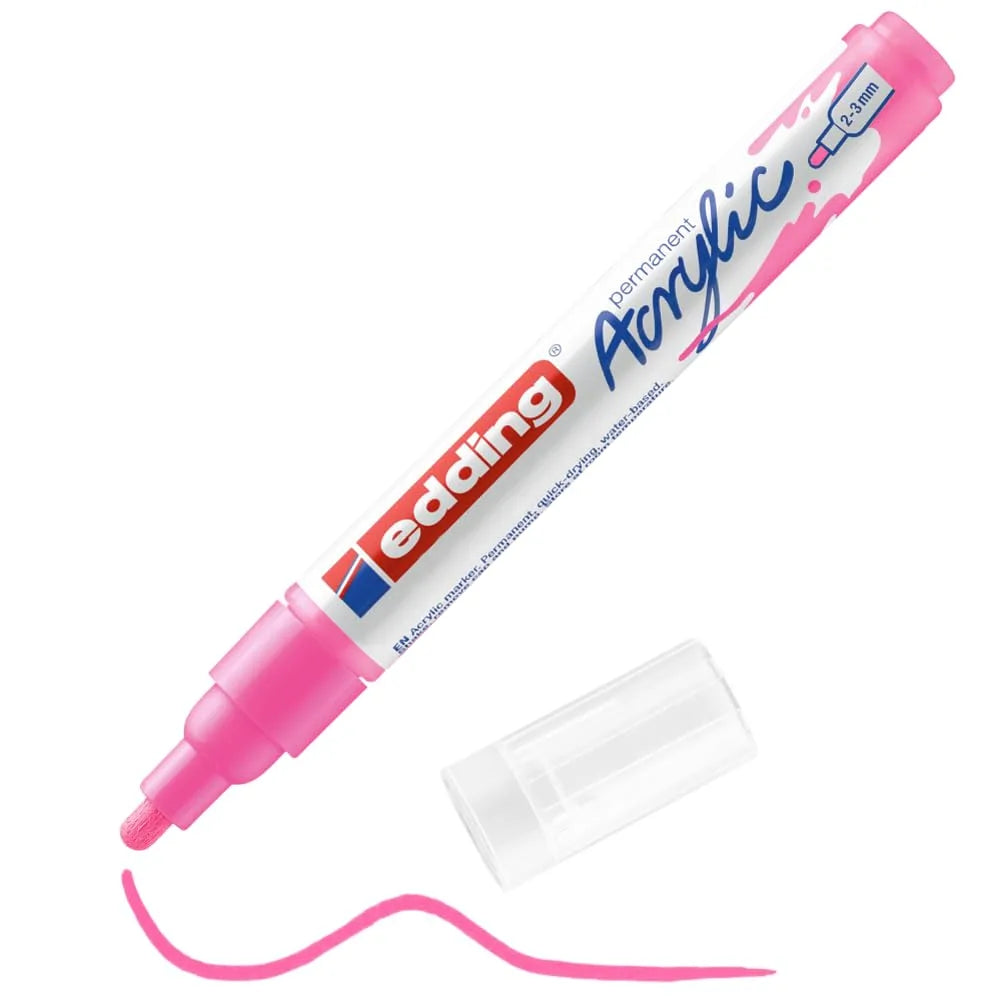MARCADOR EDDING ACRYLIC 2-3MM ROSA NEON 61-E-5100-069