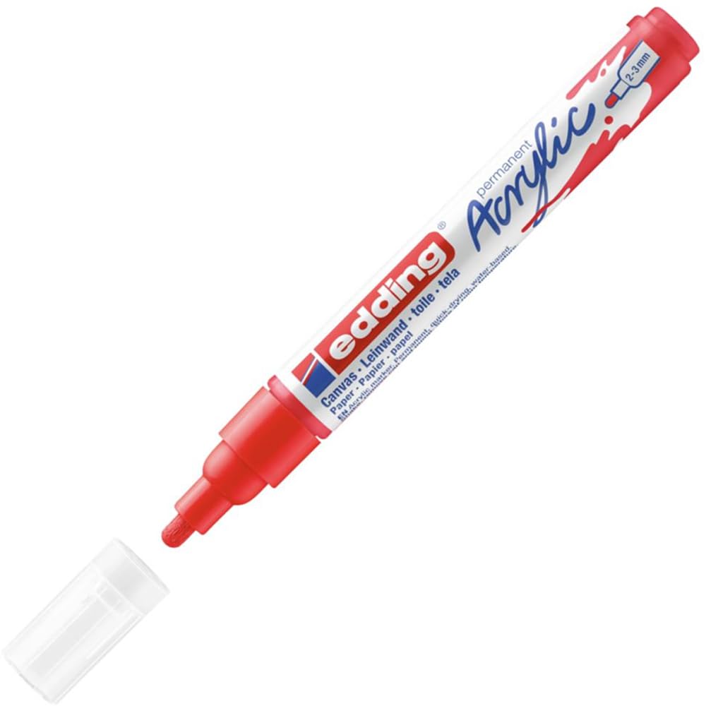 MARCADOR EDDING ACRYLIC 2-3mm ROJO 61-E-5100-902