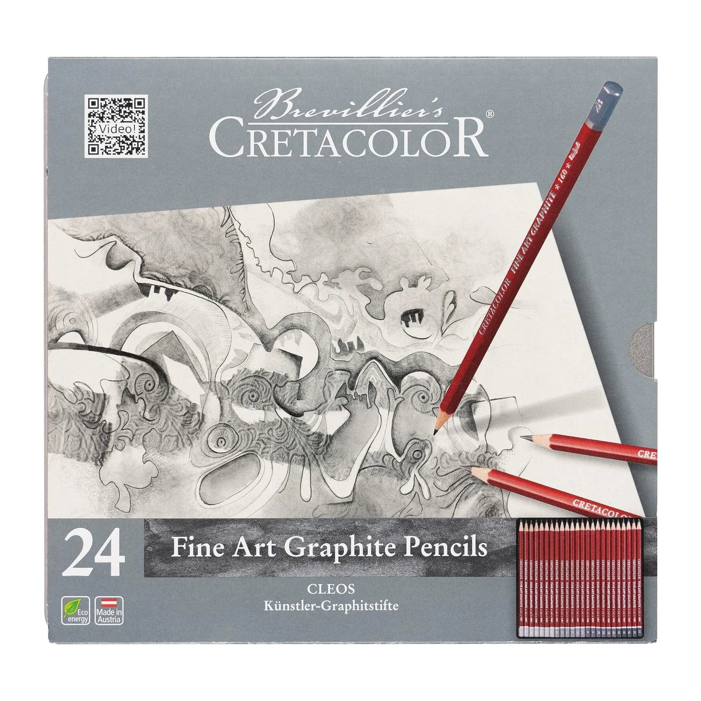 LAPICES GRAFITO CRETACOLOR FINE ART EST.MET. CX24 ECC016024