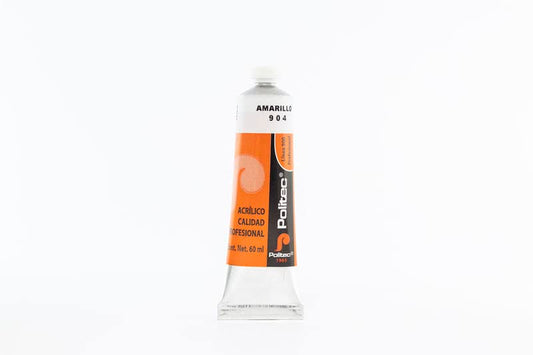 PINTURA ACRILICA POLITEC 60ML L-900 #904 AMARILLO 11920